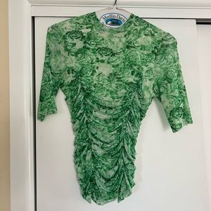 Ganni mesh top💚